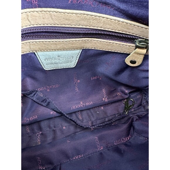 Anuschka Hand-Painted Leather Medium Cross Body Bag Bird On a Branch - Picture 11 of 12